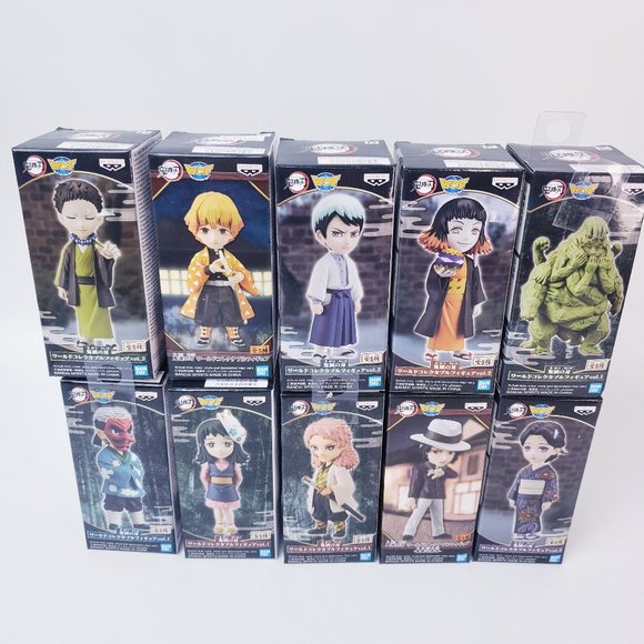 New Bandpresto Demon Slayer WCF World Collectable Figure LOT OF 10 - Picture 1 of 6